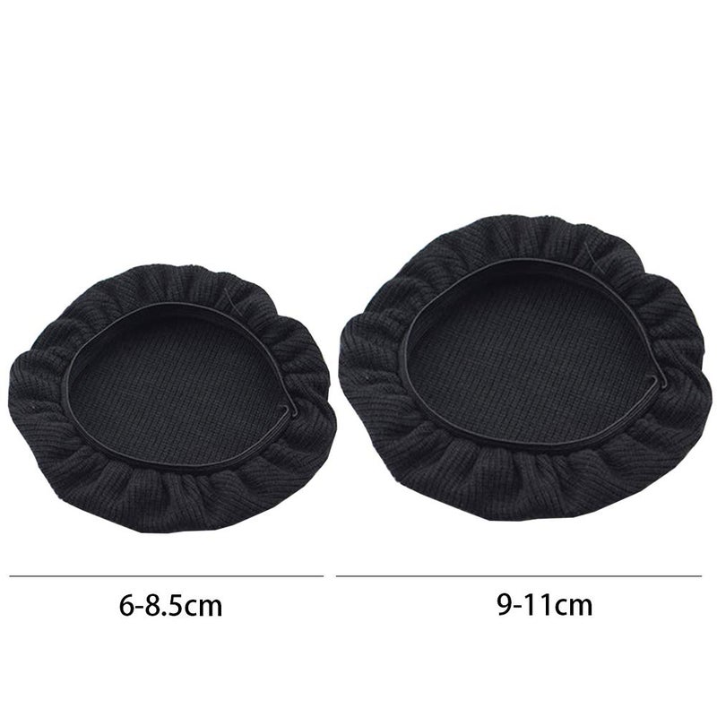 Tvoip غطاء سماعة رأس قابل للتمدد عالمي 2 زوج/4 قطع قابل للغسل أغطية أكواب الأذن قماش غطاء وسادة سماعة الرأس على الأذن (3.54"-4.33"(9-11 سم)) - Image 4